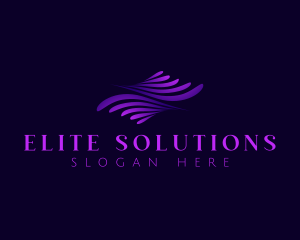 Wave Swoosh Solutions logo design