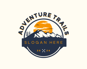 Mountain Adventure Hike logo design