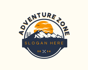 Mountain Adventure Hike logo design