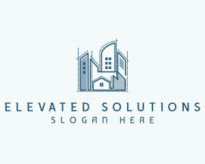 House High Rise Building logo design