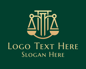 Law - Legal Law Firm Courthouse logo design