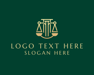 Justice - Legal Law Firm Courthouse logo design