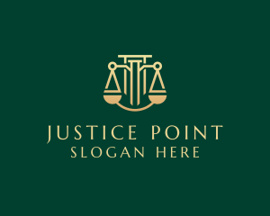 Judiciary - Legal Law Firm Courthouse logo design