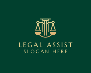 Paralegal - Legal Law Firm Courthouse logo design