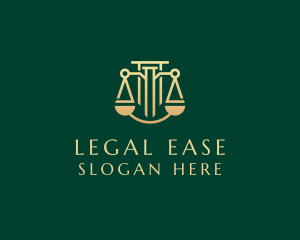 Legal Law Firm Courthouse logo design