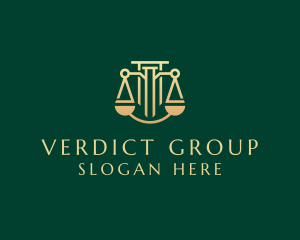 Jury - Legal Law Firm Courthouse logo design