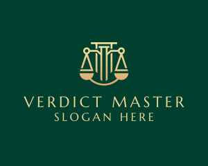 Judge - Legal Law Firm Courthouse logo design