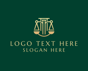 Legal Law Firm Courthouse Logo