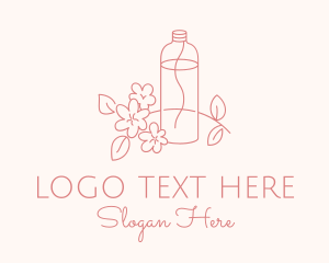 Naturopath - Flower Oil Bottle logo design