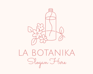 Essential Oil - Flower Oil Bottle logo design