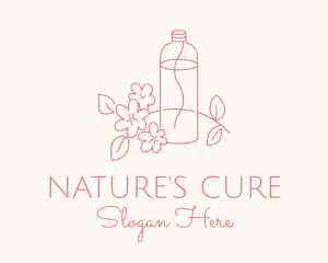 Naturopath - Flower Oil Bottle logo design