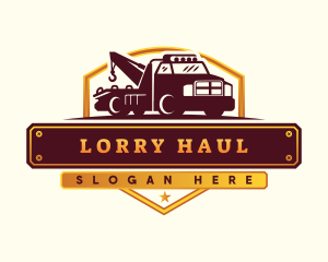 Lorry - Tow Truck Vehicle logo design