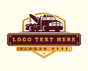 Lorry - Tow Truck Vehicle logo design
