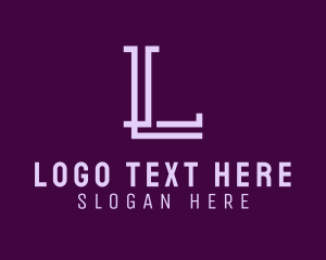 Venture Capital - Sophisticated Firm Letter L logo design