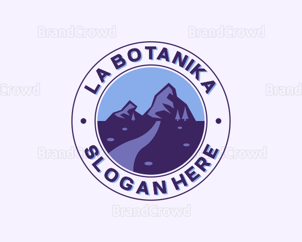 Mountain Peak Hiking Logo