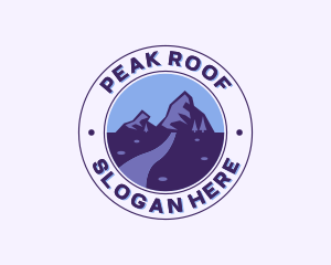 Mountain Peak Hiking logo design