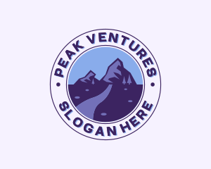 Mountain Peak Hiking logo design