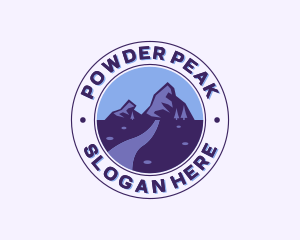 Mountain Peak Hiking logo design