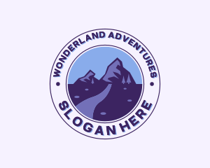 Mountain Peak Hiking logo design