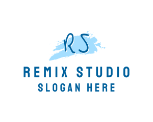 Watercolor Gallery Studio logo design