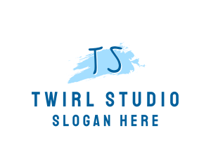 Watercolor Gallery Studio logo design