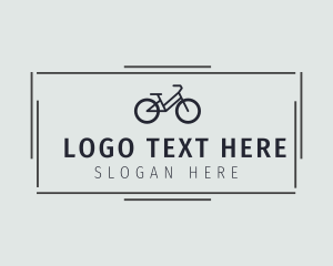 Crafting - Hipster Cycling Bike Business logo design