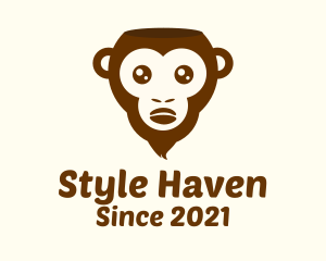 Souvenir Shop - Brown Monkey Coffee Bean logo design