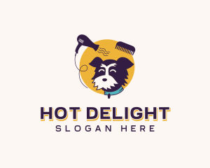 Dog Grooming Pet logo design