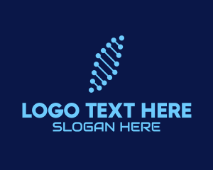Simple - Digital Tech DNA logo design