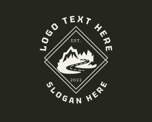 Background - Mountain Hiking Road Trip logo design