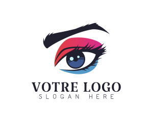 Girl - Eye Stylist Cosmetics logo design