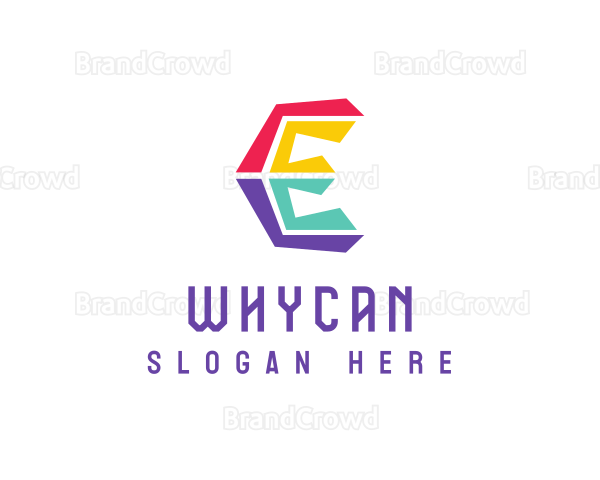 Colorful Letter E Logo