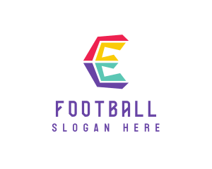 Colorful Letter E Logo