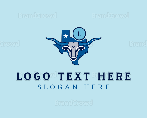 Texas Longhorn Cattle Logo