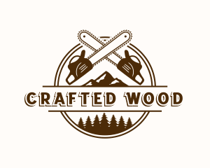 Joinery - Chainsaw Mountain Forest logo design