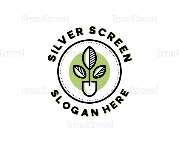 Plant Shovel Garden Logo