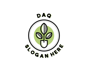 Plant Shovel Garden Logo
