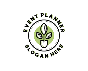 Plant Shovel Garden Logo