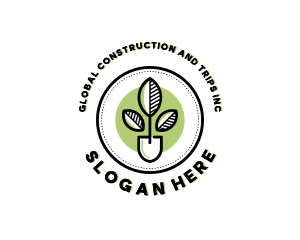 Landscaper - Plant Shovel Garden logo design