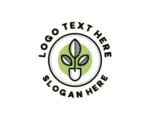 Soil - Plant Shovel Garden logo design