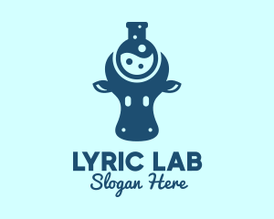 Cow Milk Lab  logo design