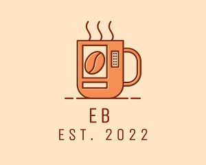 Coffee Shop - Hot Coffee Vending Machine logo design