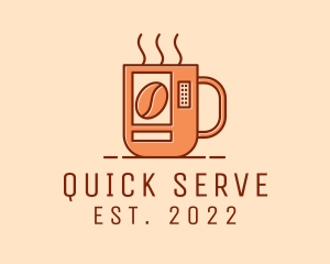 Convenience - Hot Coffee Vending Machine logo design