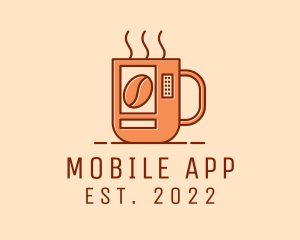 Hot Coffee - Hot Coffee Vending Machine logo design