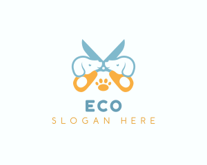 Paw Print - Grooming Dog Veterinary logo design