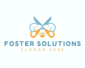 Grooming Dog Veterinary logo design