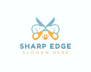 Scissor - Grooming Dog Veterinary logo design