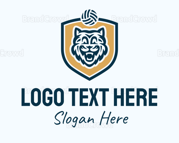 Volleyball Beast Shield Logo