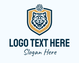 League - Volleyball Beast Shield logo design