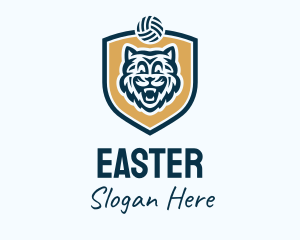 Volleyball Beast Shield Logo